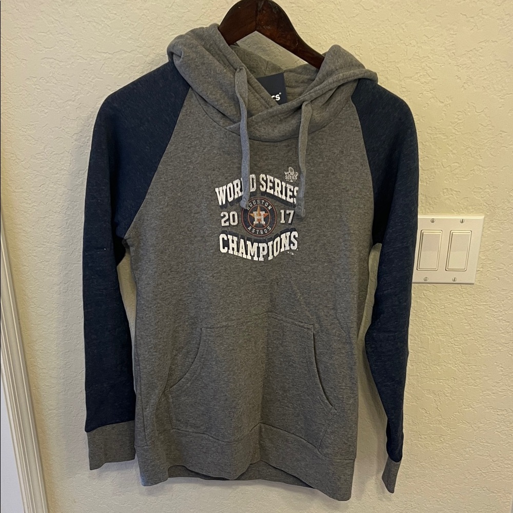 Houston Astros 2017 World Series Champions Gray & Navy Hoodie